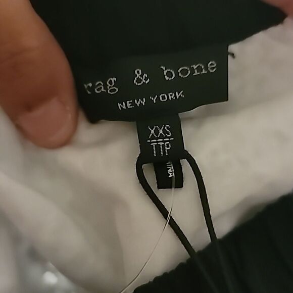 Rag & Bone Black Floral Flavia Top XXS - Picture 4 of 11